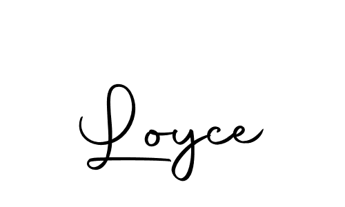 Use a signature maker to create a handwritten signature online. With this signature software, you can design (Autography-DOLnW) your own signature for name Loyce. Loyce signature style 10 images and pictures png