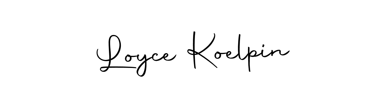 Make a beautiful signature design for name Loyce Koelpin. Use this online signature maker to create a handwritten signature for free. Loyce Koelpin signature style 10 images and pictures png