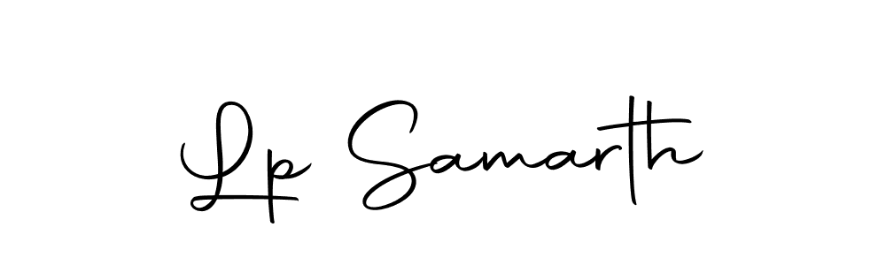 Use a signature maker to create a handwritten signature online. With this signature software, you can design (Autography-DOLnW) your own signature for name Lp Samarth. Lp Samarth signature style 10 images and pictures png