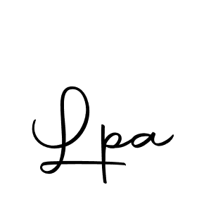 Design your own signature with our free online signature maker. With this signature software, you can create a handwritten (Autography-DOLnW) signature for name Lpa. Lpa signature style 10 images and pictures png