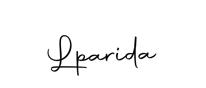 Make a beautiful signature design for name Lparida. With this signature (Autography-DOLnW) style, you can create a handwritten signature for free. Lparida signature style 10 images and pictures png