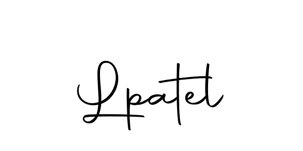 Create a beautiful signature design for name Lpatel. With this signature (Autography-DOLnW) fonts, you can make a handwritten signature for free. Lpatel signature style 10 images and pictures png