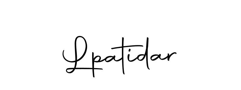 You should practise on your own different ways (Autography-DOLnW) to write your name (Lpatidar) in signature. don't let someone else do it for you. Lpatidar signature style 10 images and pictures png