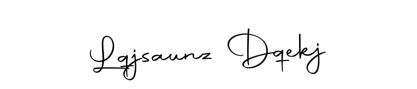 Similarly Autography-DOLnW is the best handwritten signature design. Signature creator online .You can use it as an online autograph creator for name Lqjsaunz Dqekj. Lqjsaunz Dqekj signature style 10 images and pictures png