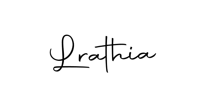 Design your own signature with our free online signature maker. With this signature software, you can create a handwritten (Autography-DOLnW) signature for name Lrathia. Lrathia signature style 10 images and pictures png