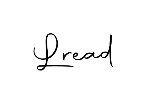 Make a beautiful signature design for name Lread. With this signature (Autography-DOLnW) style, you can create a handwritten signature for free. Lread signature style 10 images and pictures png