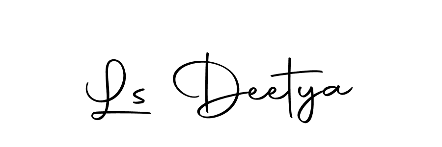 Use a signature maker to create a handwritten signature online. With this signature software, you can design (Autography-DOLnW) your own signature for name Ls Deetya. Ls Deetya signature style 10 images and pictures png