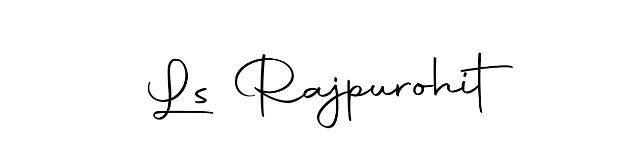 How to make Ls Rajpurohit name signature. Use Autography-DOLnW style for creating short signs online. This is the latest handwritten sign. Ls Rajpurohit signature style 10 images and pictures png