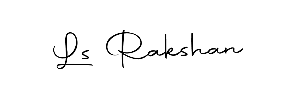 Similarly Autography-DOLnW is the best handwritten signature design. Signature creator online .You can use it as an online autograph creator for name Ls Rakshan. Ls Rakshan signature style 10 images and pictures png