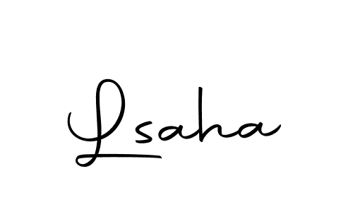 Use a signature maker to create a handwritten signature online. With this signature software, you can design (Autography-DOLnW) your own signature for name Lsaha. Lsaha signature style 10 images and pictures png