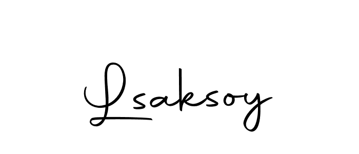 Create a beautiful signature design for name Lsaksoy. With this signature (Autography-DOLnW) fonts, you can make a handwritten signature for free. Lsaksoy signature style 10 images and pictures png