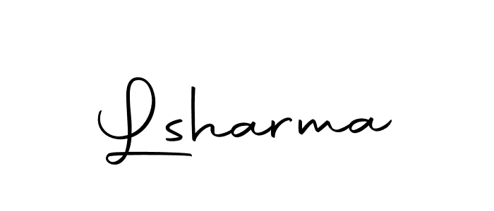 How to make Lsharma name signature. Use Autography-DOLnW style for creating short signs online. This is the latest handwritten sign. Lsharma signature style 10 images and pictures png