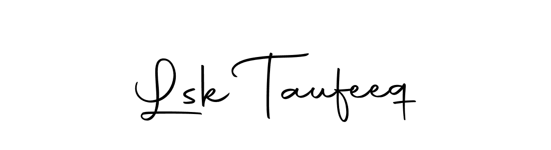 Autography-DOLnW is a professional signature style that is perfect for those who want to add a touch of class to their signature. It is also a great choice for those who want to make their signature more unique. Get Lsk Taufeeq name to fancy signature for free. Lsk Taufeeq signature style 10 images and pictures png
