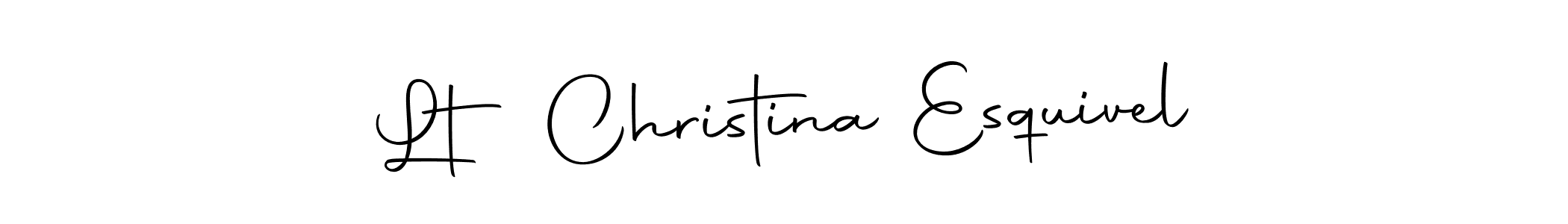 Autography-DOLnW is a professional signature style that is perfect for those who want to add a touch of class to their signature. It is also a great choice for those who want to make their signature more unique. Get Lt Christina Esquivel name to fancy signature for free. Lt Christina Esquivel signature style 10 images and pictures png