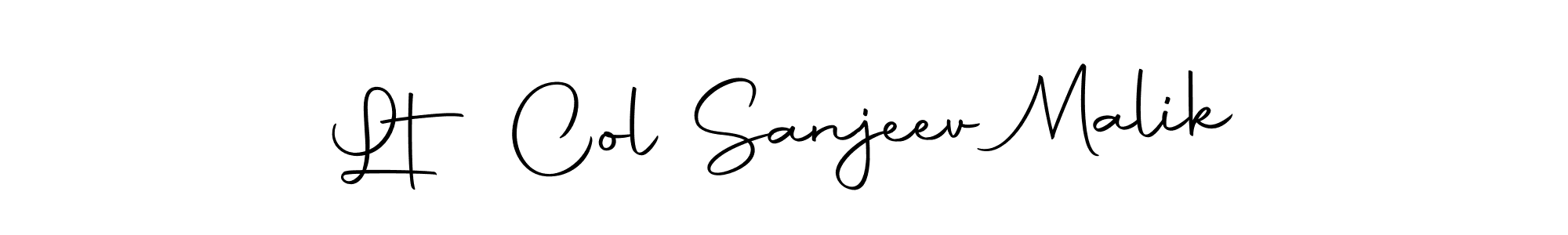 Make a beautiful signature design for name Lt Col Sanjeev Malik. With this signature (Autography-DOLnW) style, you can create a handwritten signature for free. Lt Col Sanjeev Malik signature style 10 images and pictures png