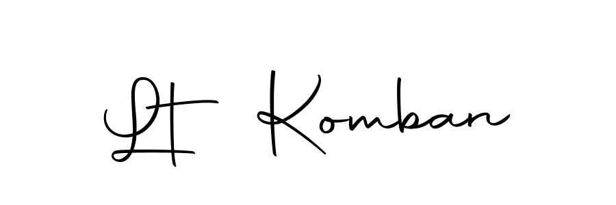 Create a beautiful signature design for name Lt Komban. With this signature (Autography-DOLnW) fonts, you can make a handwritten signature for free. Lt Komban signature style 10 images and pictures png