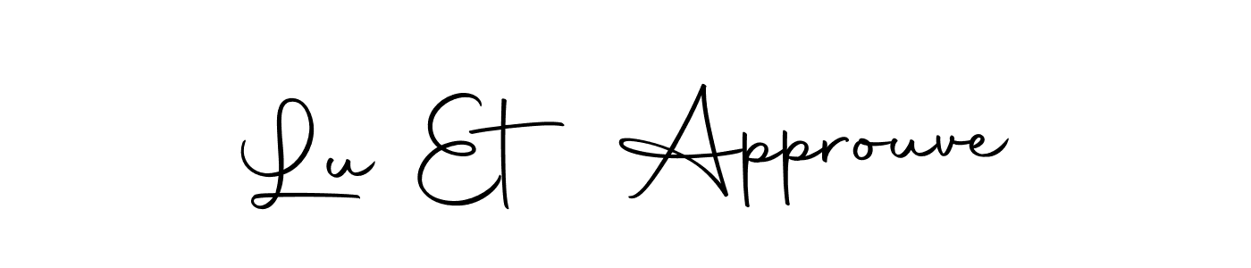 Make a beautiful signature design for name Lu Et Approuve. With this signature (Autography-DOLnW) style, you can create a handwritten signature for free. Lu Et Approuve signature style 10 images and pictures png