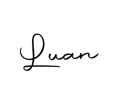 if you are searching for the best signature style for your name Luan. so please give up your signature search. here we have designed multiple signature styles  using Autography-DOLnW. Luan signature style 10 images and pictures png