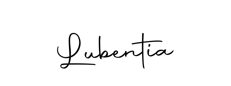 Make a beautiful signature design for name Lubentia. With this signature (Autography-DOLnW) style, you can create a handwritten signature for free. Lubentia signature style 10 images and pictures png