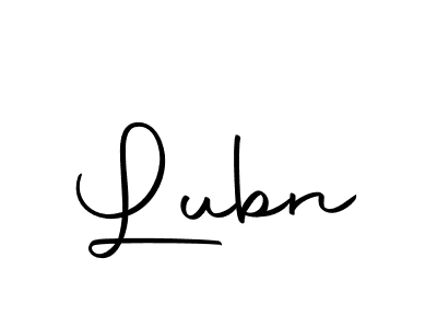 Create a beautiful signature design for name Lubn. With this signature (Autography-DOLnW) fonts, you can make a handwritten signature for free. Lubn signature style 10 images and pictures png