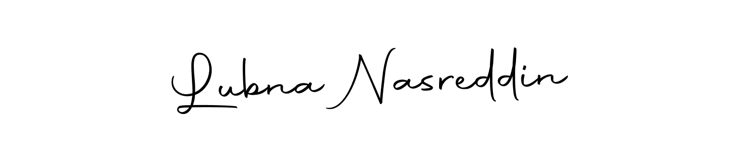 Similarly Autography-DOLnW is the best handwritten signature design. Signature creator online .You can use it as an online autograph creator for name Lubna Nasreddin. Lubna Nasreddin signature style 10 images and pictures png