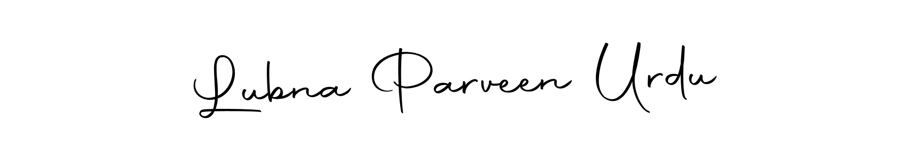 How to make Lubna Parveen Urdu signature? Autography-DOLnW is a professional autograph style. Create handwritten signature for Lubna Parveen Urdu name. Lubna Parveen Urdu signature style 10 images and pictures png