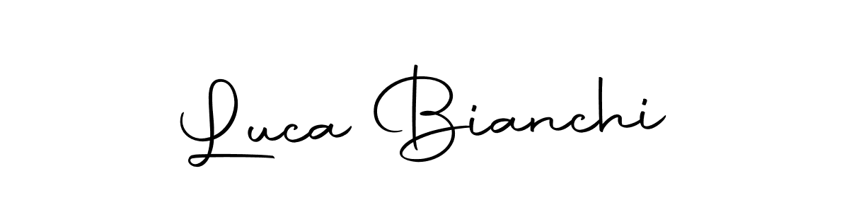 How to make Luca Bianchi name signature. Use Autography-DOLnW style for creating short signs online. This is the latest handwritten sign. Luca Bianchi signature style 10 images and pictures png