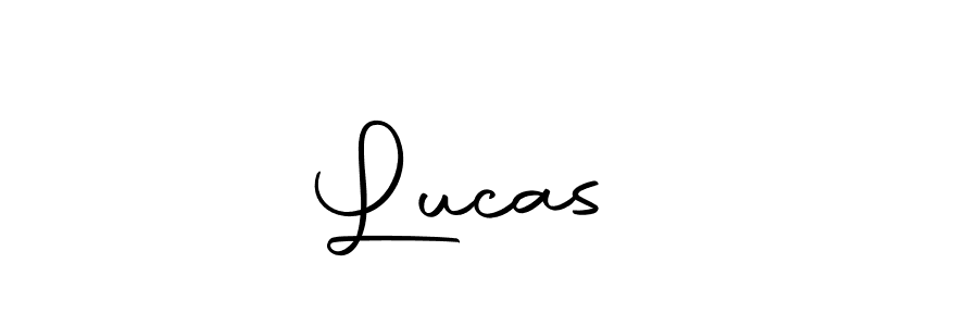 How to make Lucas ♥ name signature. Use Autography-DOLnW style for creating short signs online. This is the latest handwritten sign. Lucas ♥ signature style 10 images and pictures png