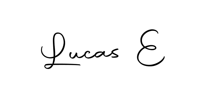 Make a beautiful signature design for name Lucas E. With this signature (Autography-DOLnW) style, you can create a handwritten signature for free. Lucas E signature style 10 images and pictures png