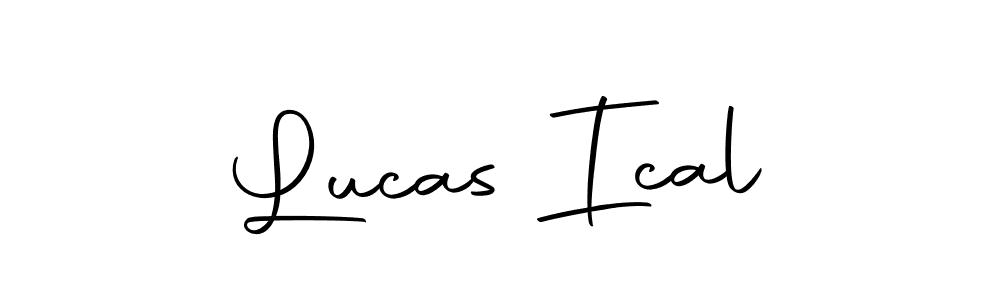 Design your own signature with our free online signature maker. With this signature software, you can create a handwritten (Autography-DOLnW) signature for name Lucas Ical. Lucas Ical signature style 10 images and pictures png