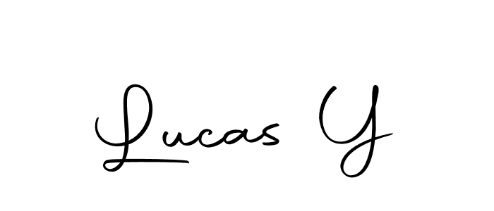 Lucas Y stylish signature style. Best Handwritten Sign (Autography-DOLnW) for my name. Handwritten Signature Collection Ideas for my name Lucas Y. Lucas Y signature style 10 images and pictures png