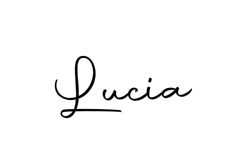 Create a beautiful signature design for name Lucia. With this signature (Autography-DOLnW) fonts, you can make a handwritten signature for free. Lucia signature style 10 images and pictures png
