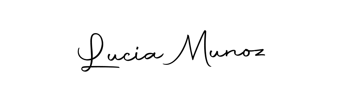 Make a beautiful signature design for name Lucia Munoz. With this signature (Autography-DOLnW) style, you can create a handwritten signature for free. Lucia Munoz signature style 10 images and pictures png