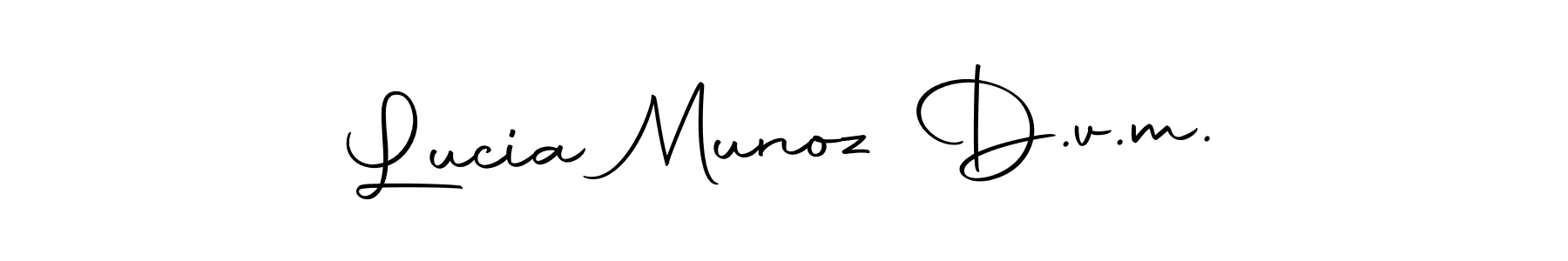 You can use this online signature creator to create a handwritten signature for the name Lucia Munoz D.v.m.. This is the best online autograph maker. Lucia Munoz D.v.m. signature style 10 images and pictures png