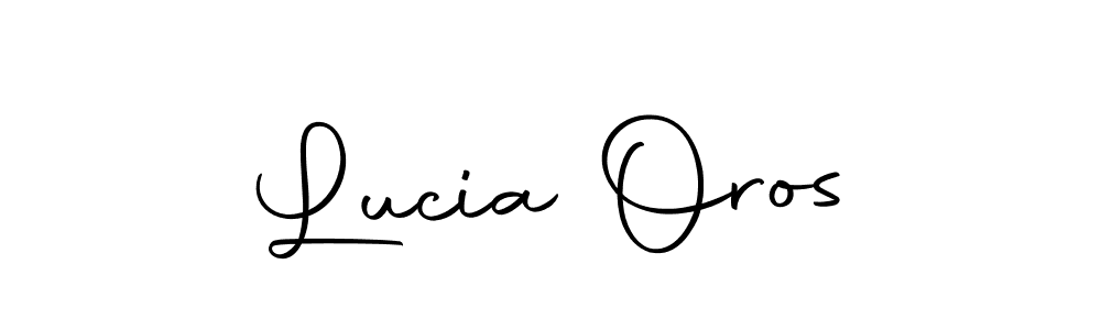 Design your own signature with our free online signature maker. With this signature software, you can create a handwritten (Autography-DOLnW) signature for name Lucia Oros. Lucia Oros signature style 10 images and pictures png