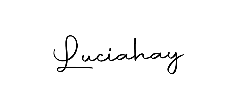 The best way (Autography-DOLnW) to make a short signature is to pick only two or three words in your name. The name Luciahay include a total of six letters. For converting this name. Luciahay signature style 10 images and pictures png