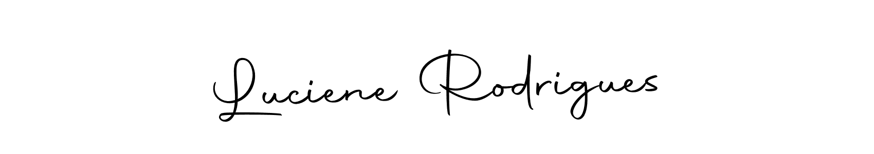Make a beautiful signature design for name Luciene Rodrigues. With this signature (Autography-DOLnW) style, you can create a handwritten signature for free. Luciene Rodrigues signature style 10 images and pictures png
