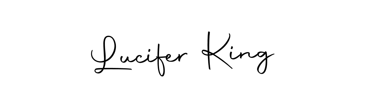 Make a beautiful signature design for name Lucifer King. With this signature (Autography-DOLnW) style, you can create a handwritten signature for free. Lucifer King signature style 10 images and pictures png