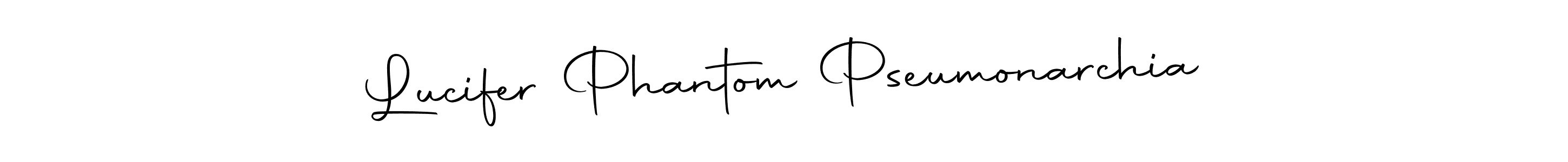 It looks lik you need a new signature style for name Lucifer Phantom Pseumonarchia. Design unique handwritten (Autography-DOLnW) signature with our free signature maker in just a few clicks. Lucifer Phantom Pseumonarchia signature style 10 images and pictures png
