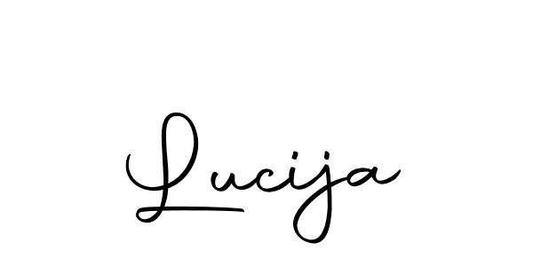 Make a beautiful signature design for name Lucija. With this signature (Autography-DOLnW) style, you can create a handwritten signature for free. Lucija signature style 10 images and pictures png