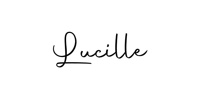 Use a signature maker to create a handwritten signature online. With this signature software, you can design (Autography-DOLnW) your own signature for name Lucille. Lucille signature style 10 images and pictures png