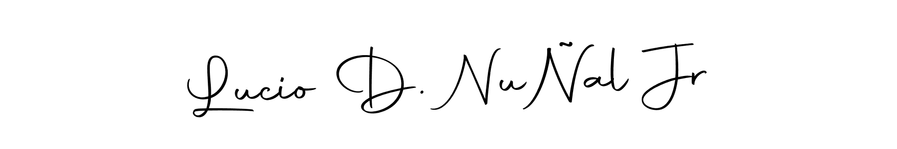 You should practise on your own different ways (Autography-DOLnW) to write your name (Lucio D. NuÑal Jr) in signature. don't let someone else do it for you. Lucio D. NuÑal Jr signature style 10 images and pictures png