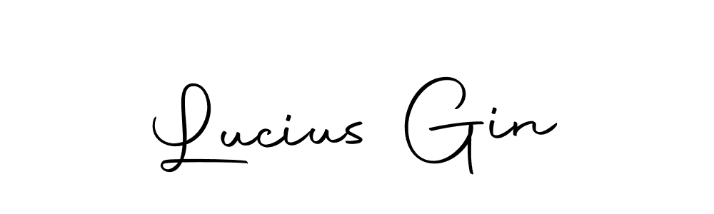 You should practise on your own different ways (Autography-DOLnW) to write your name (Lucius Gin) in signature. don't let someone else do it for you. Lucius Gin signature style 10 images and pictures png