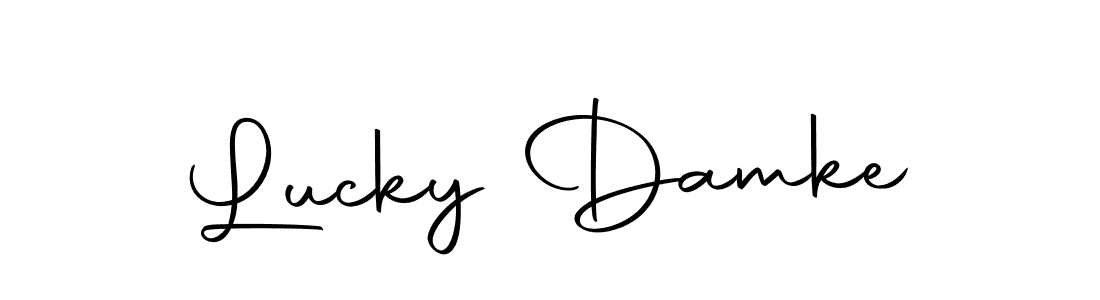 Design your own signature with our free online signature maker. With this signature software, you can create a handwritten (Autography-DOLnW) signature for name Lucky Damke. Lucky Damke signature style 10 images and pictures png