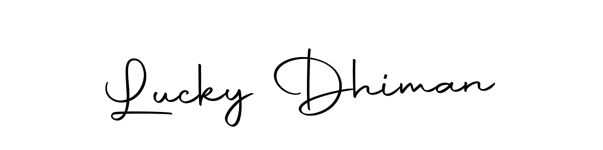 Make a beautiful signature design for name Lucky Dhiman. With this signature (Autography-DOLnW) style, you can create a handwritten signature for free. Lucky Dhiman signature style 10 images and pictures png