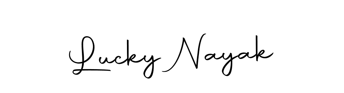 Use a signature maker to create a handwritten signature online. With this signature software, you can design (Autography-DOLnW) your own signature for name Lucky Nayak. Lucky Nayak signature style 10 images and pictures png