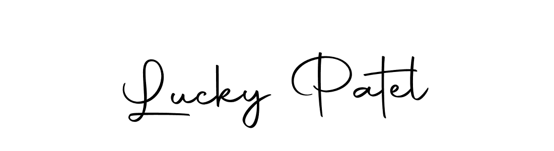 Design your own signature with our free online signature maker. With this signature software, you can create a handwritten (Autography-DOLnW) signature for name Lucky Patel. Lucky Patel signature style 10 images and pictures png