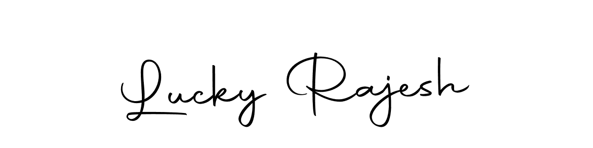 Also we have Lucky Rajesh name is the best signature style. Create professional handwritten signature collection using Autography-DOLnW autograph style. Lucky Rajesh signature style 10 images and pictures png
