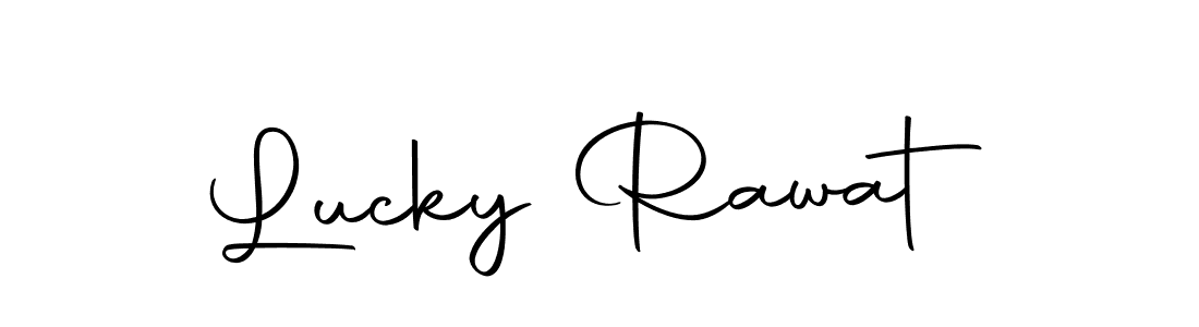 The best way (Autography-DOLnW) to make a short signature is to pick only two or three words in your name. The name Lucky Rawat include a total of six letters. For converting this name. Lucky Rawat signature style 10 images and pictures png