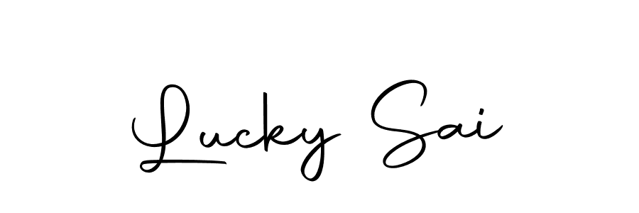 Make a beautiful signature design for name Lucky Sai. Use this online signature maker to create a handwritten signature for free. Lucky Sai signature style 10 images and pictures png